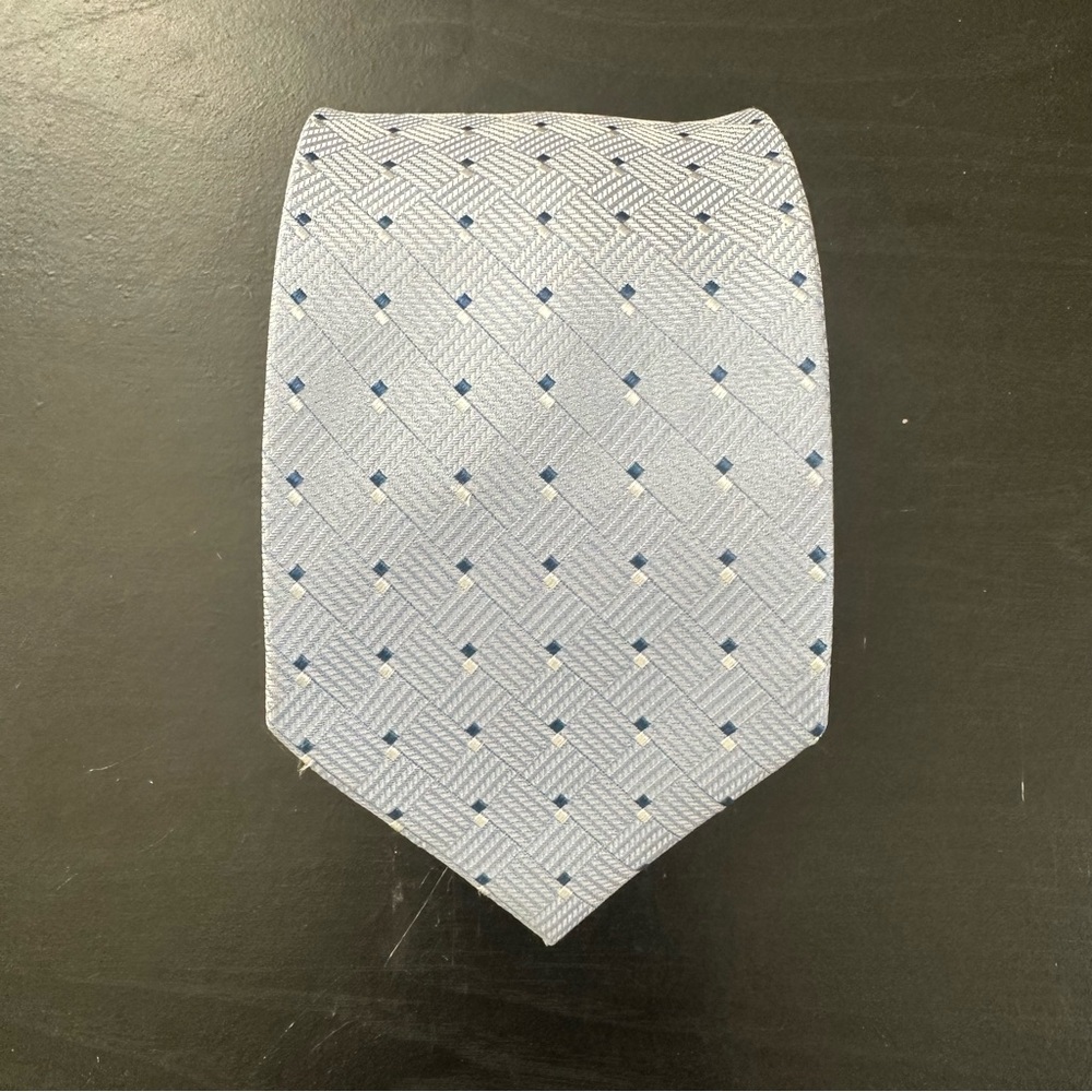 Pierre Cardin Blue and White Patterned Tie